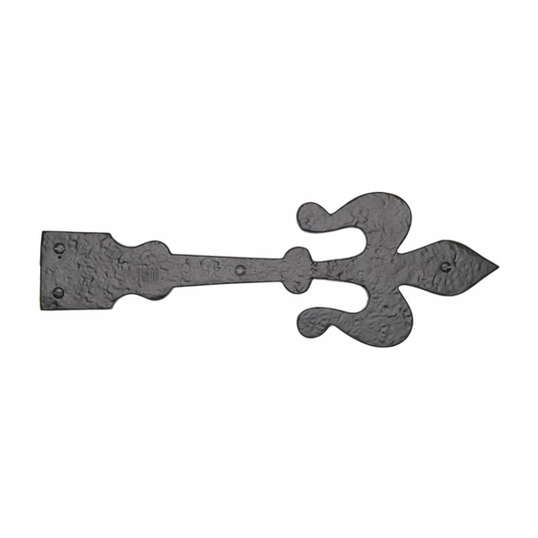 TC410 305 • 308mm • Antique Black • Heritage Brass Decorative Cast Iron Dummy Hinge Front